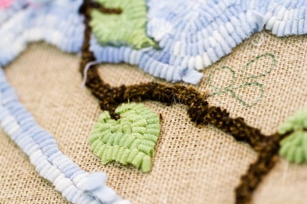 A close-up shot of various sustainable textile samples, including recycled cotton, hemp fabric, and innovative materials like Piñatex (pineapple leather) and mushroom leather. Each sample is labeled with its name and environmental benefits.