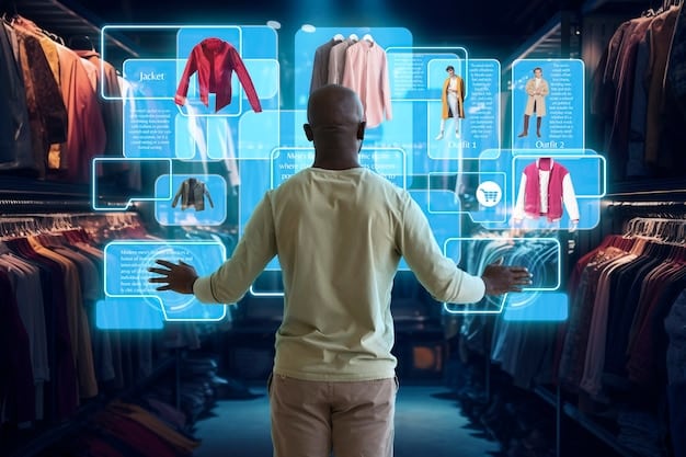 A visual representation of a blockchain network tracking a garment's journey from raw material sourcing to the consumer. The graphic includes icons representing different stages, such as cotton farming, textile production, garment manufacturing, and retail.