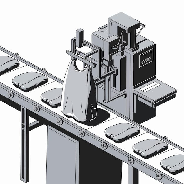 A graphic illustrating the clothing production process from raw material extraction to finished product delivery, highlighting key stages such as fabric dyeing, cutting, and sewing, with detailed information about the environmental and social impacts at each stage.