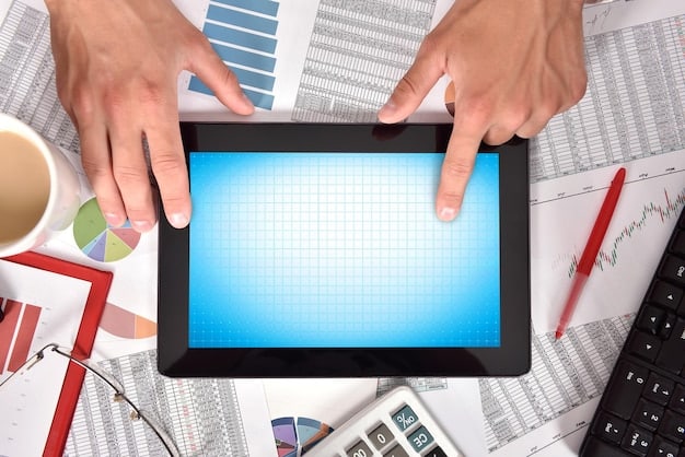 A person consulting their pension information on a tablet device. The screen shows details of their payments, and they are using the touch screen to navigate. The scene suggests accessibility and ease of use of online pension services.