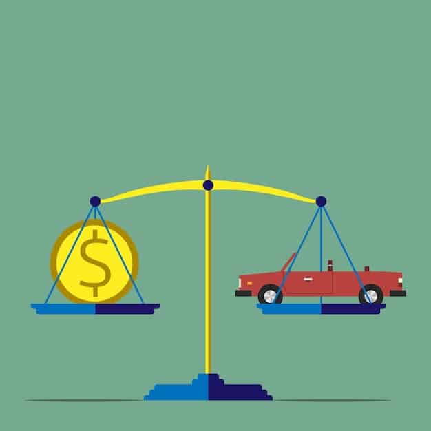 A set of scales balancing VAT increases on one side with direct aid and tax reduction on the other, symbolizing efforts to offset the impact of VAT increase.