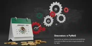 Ilustración digital de regulaciones fiscales para PyMES en México a partir de 2026