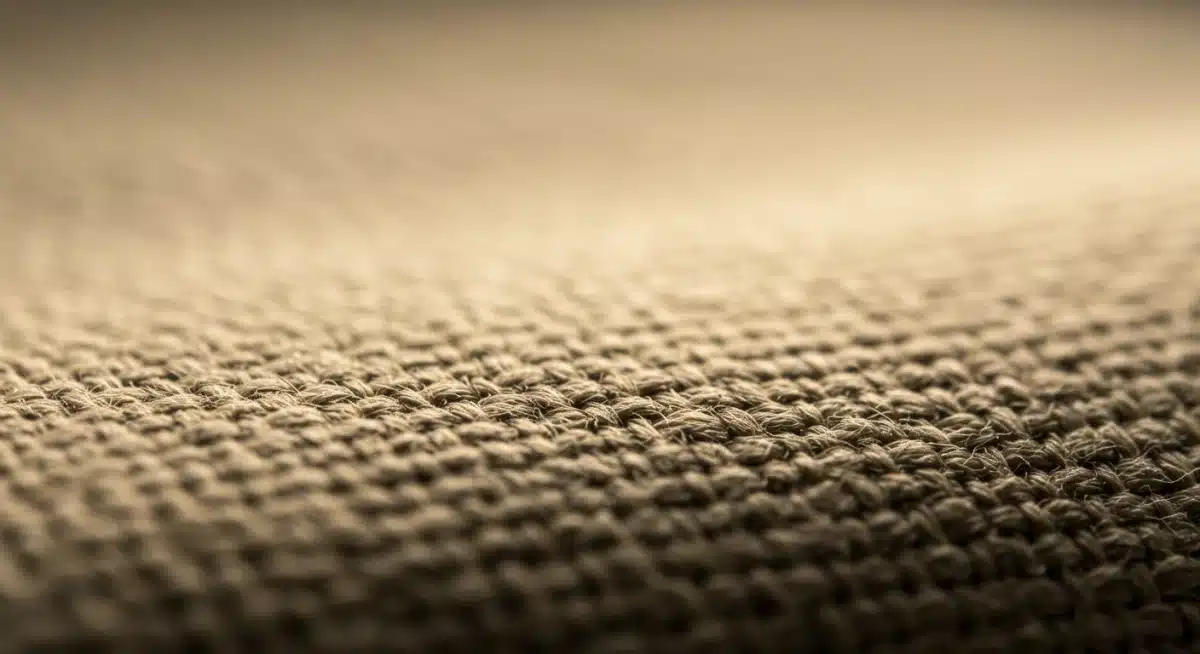 Textil de algodón orgánico, mostrando su textura y calidad en moda mexicana sostenible.