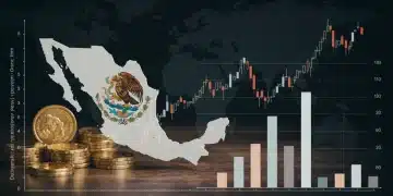 Gráfico de la deuda pública de México en 2026 con tendencias y proyecciones económicas.