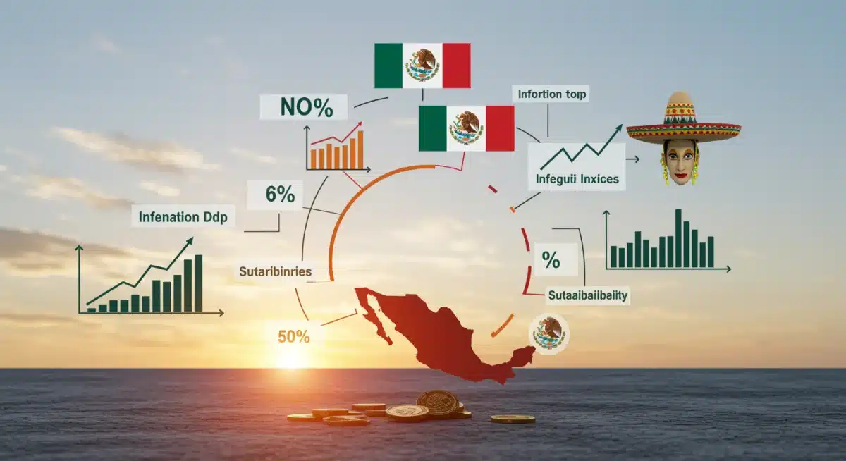 Indicadores económicos clave que afectan la sostenibilidad de la deuda pública en México.