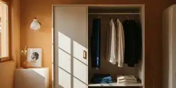 Armario cápsula elegante y funcional con prendas clave en un ambiente moderno mexicano.