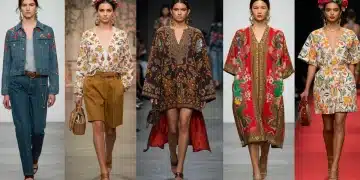 Modelos luciendo diseños innovadores de marcas de moda mexicana, reflejando tendencias y crecimiento futuro.