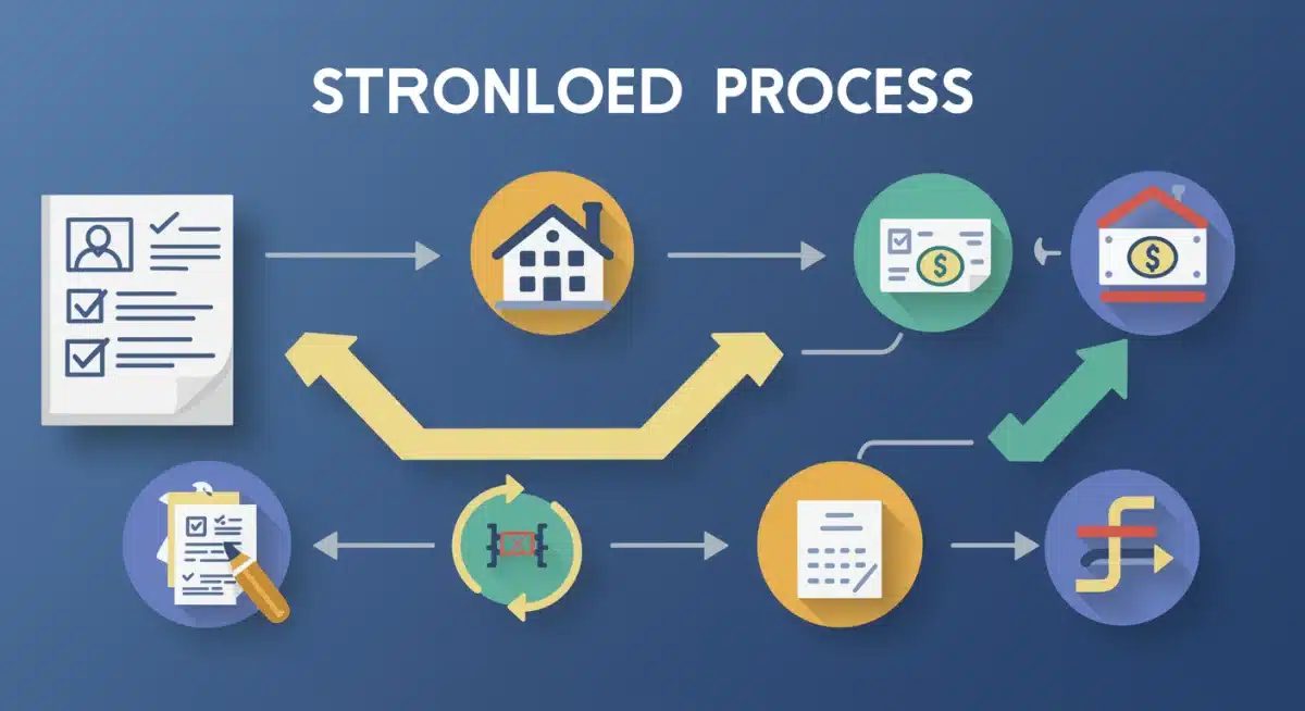 Infografía de proceso simplificado para trámites de subsidio de vivienda, reducción de burocracia