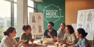 Junge deutsche Unternehmer, die an nachhaltiger Mode arbeiten