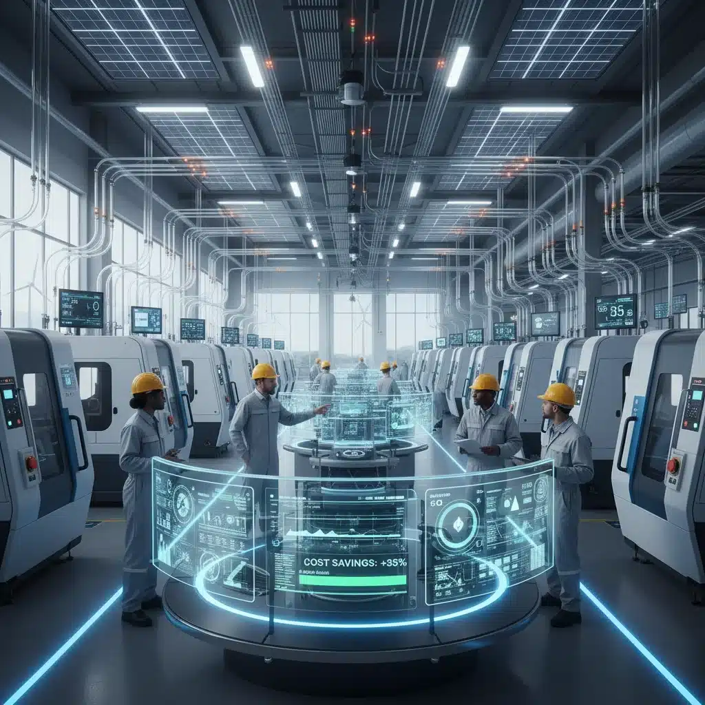 Moderne energieeffiziente Produktion in der deutschen Industrie