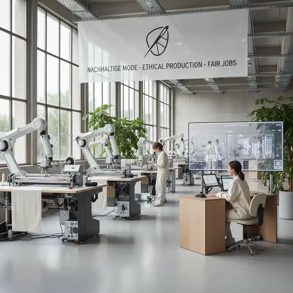 Ethische Produktion in einer deutschen nachhaltigen Modefabrik