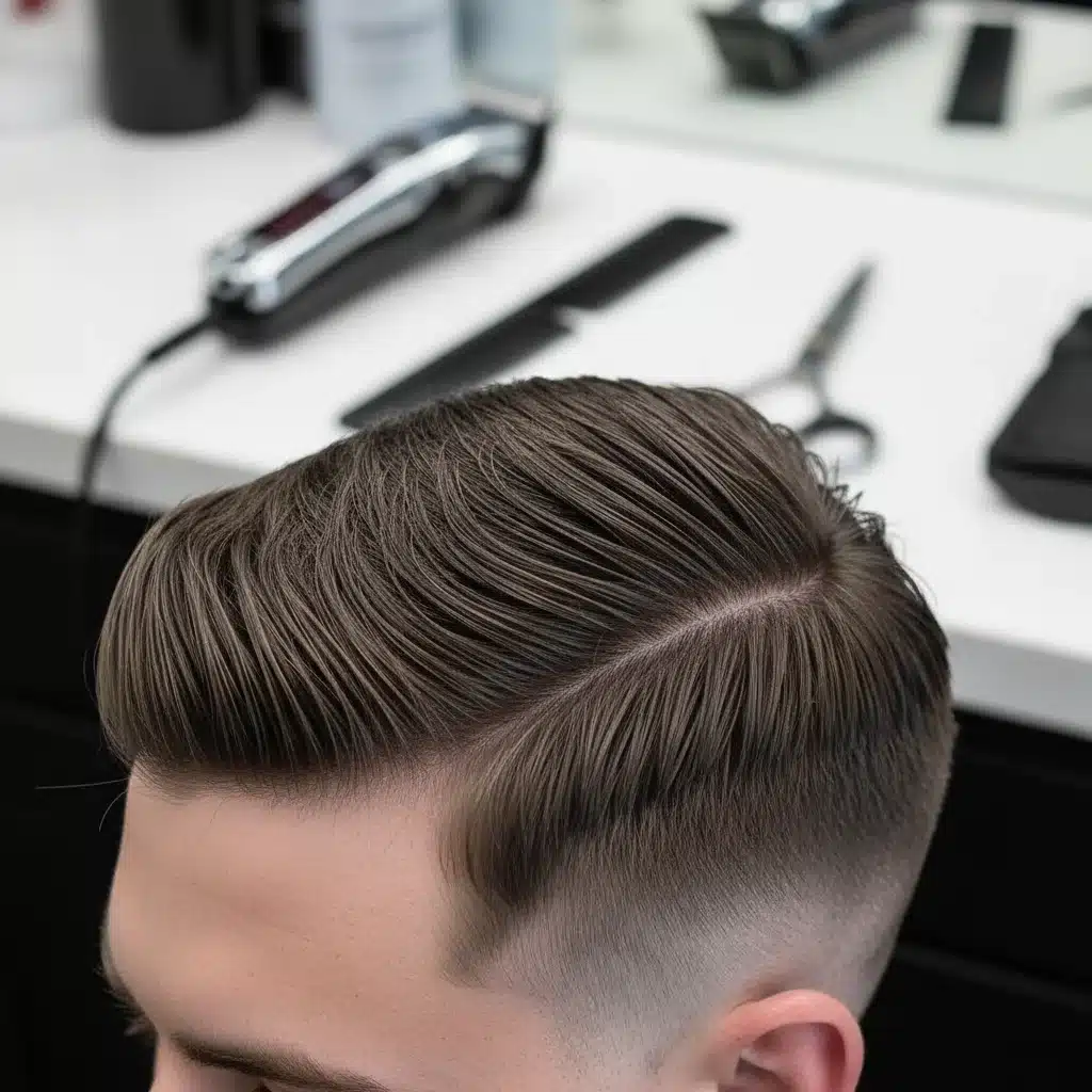 Klassischer Seitenscheitel: Präziser Schnitt und elegantes Styling