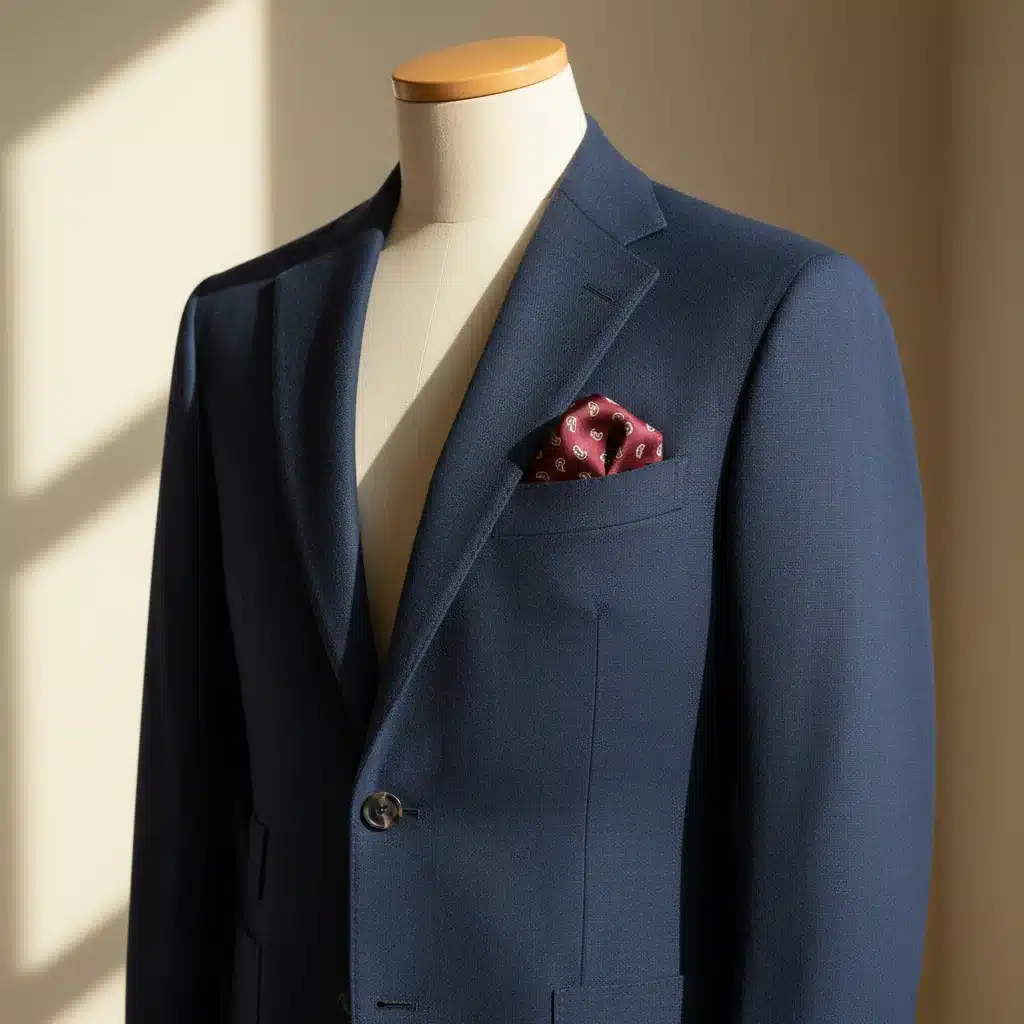 Hochwertiger navy Blazer für Smart Casual Look