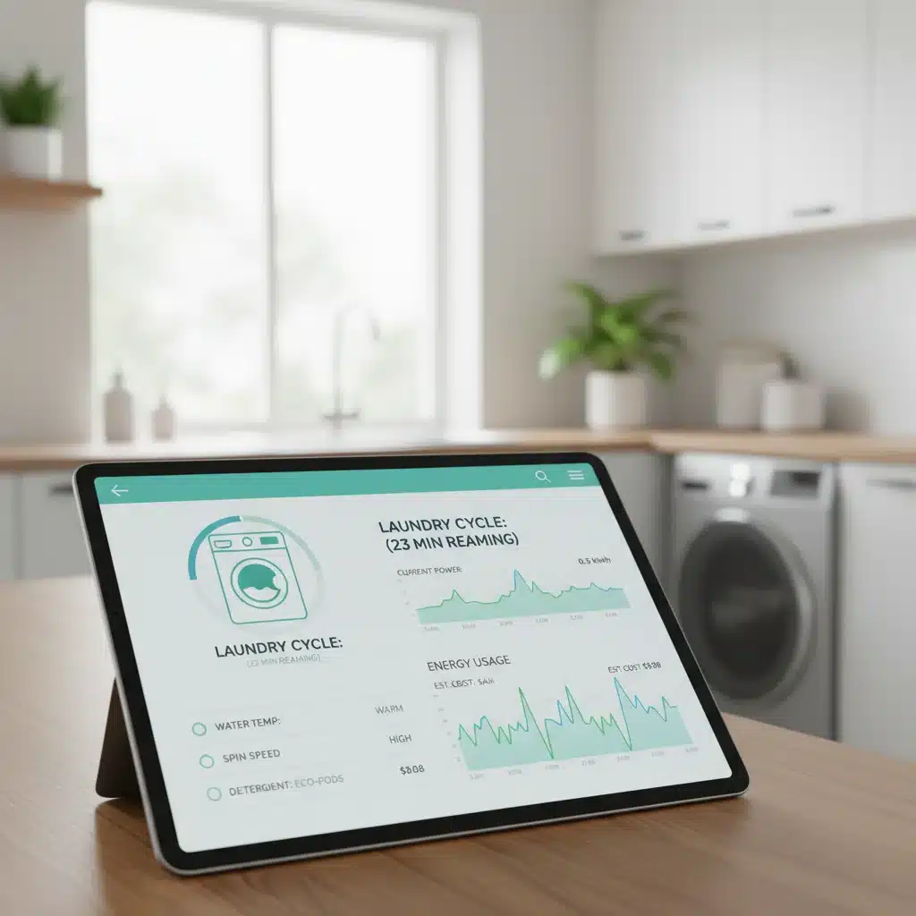 Smart Home App zur Steuerung und Überwachung der Waschmaschine