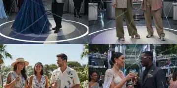 Pessoas elegantes em diversas ocasiões, representando o código de vestimenta de 2026.
