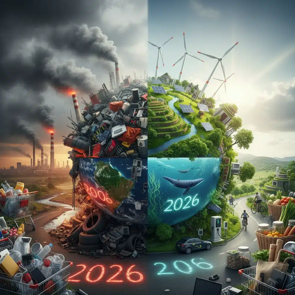 Impacto Ambiental do Consumo: 4 Setores com Maior Pegada e Como Mitigar em 2026