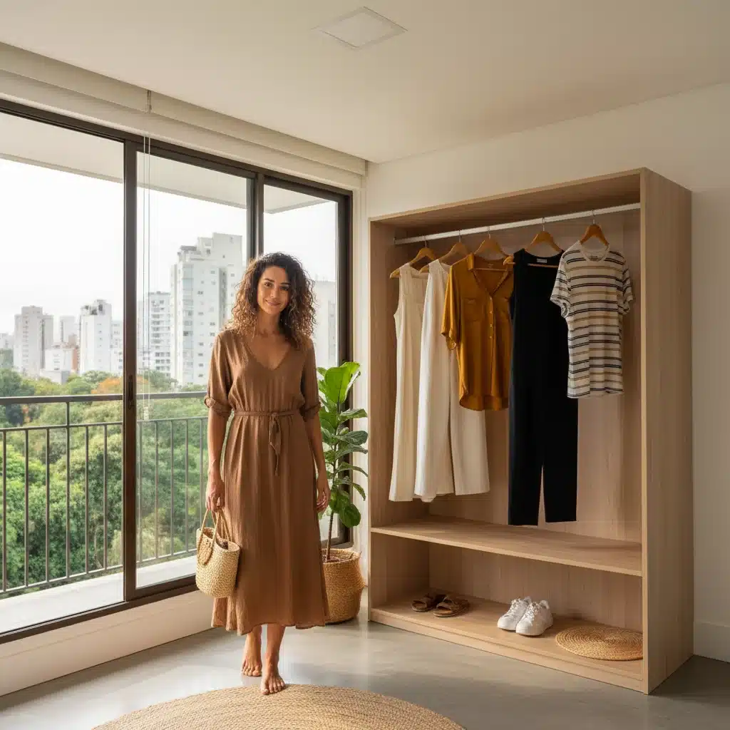 Guarda-Roupa Cápsula 2026: Essenciais Versáteis para o Estilo Brasileiro