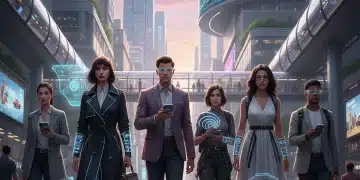 Tecnologia Wearable na Moda: Gadgets Transformando o Estilo Pessoal 2026 Pessoas estilosas usando tecnologia wearable integrada à moda urbana em 2026 no Brasil