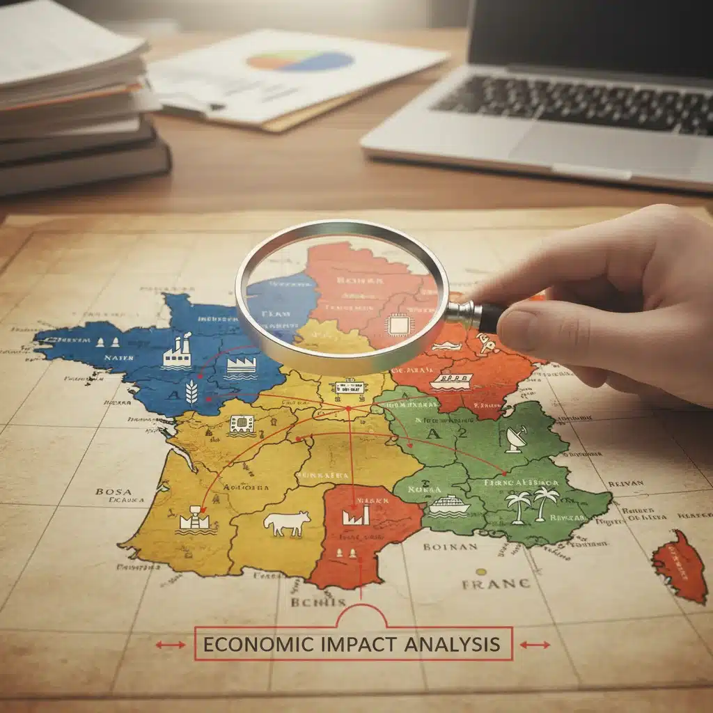 Analyse régionale de l'impact économique des politiques post-électorales