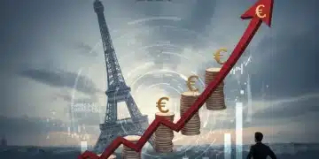 Dette Publique Française 2026 : Enjeux et Stratégies pour la Compétitivité Graphique de la dette publique française en 2026 avec la Tour Eiffel en arrière-plan, symbolisant les défis économiques nationaux.