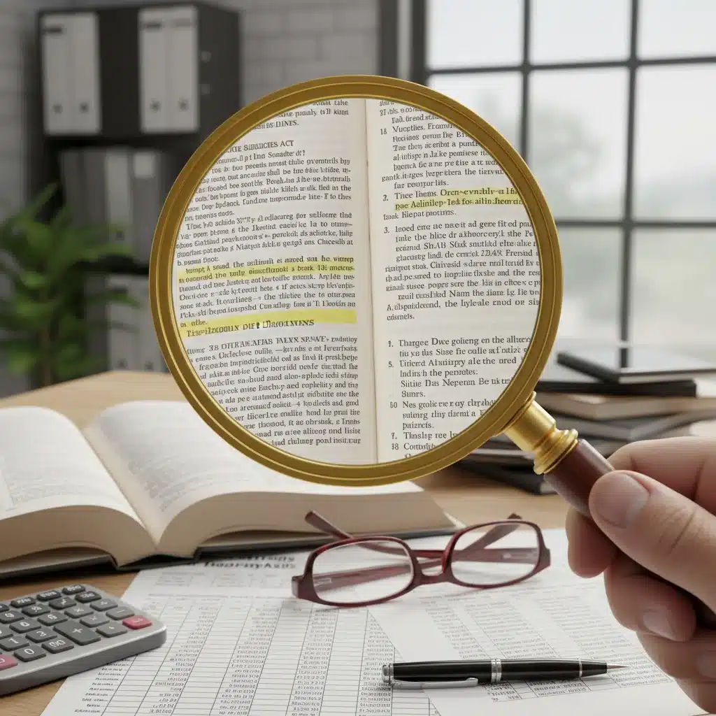 Loupe examinant critères d'éligibilité pour subventions