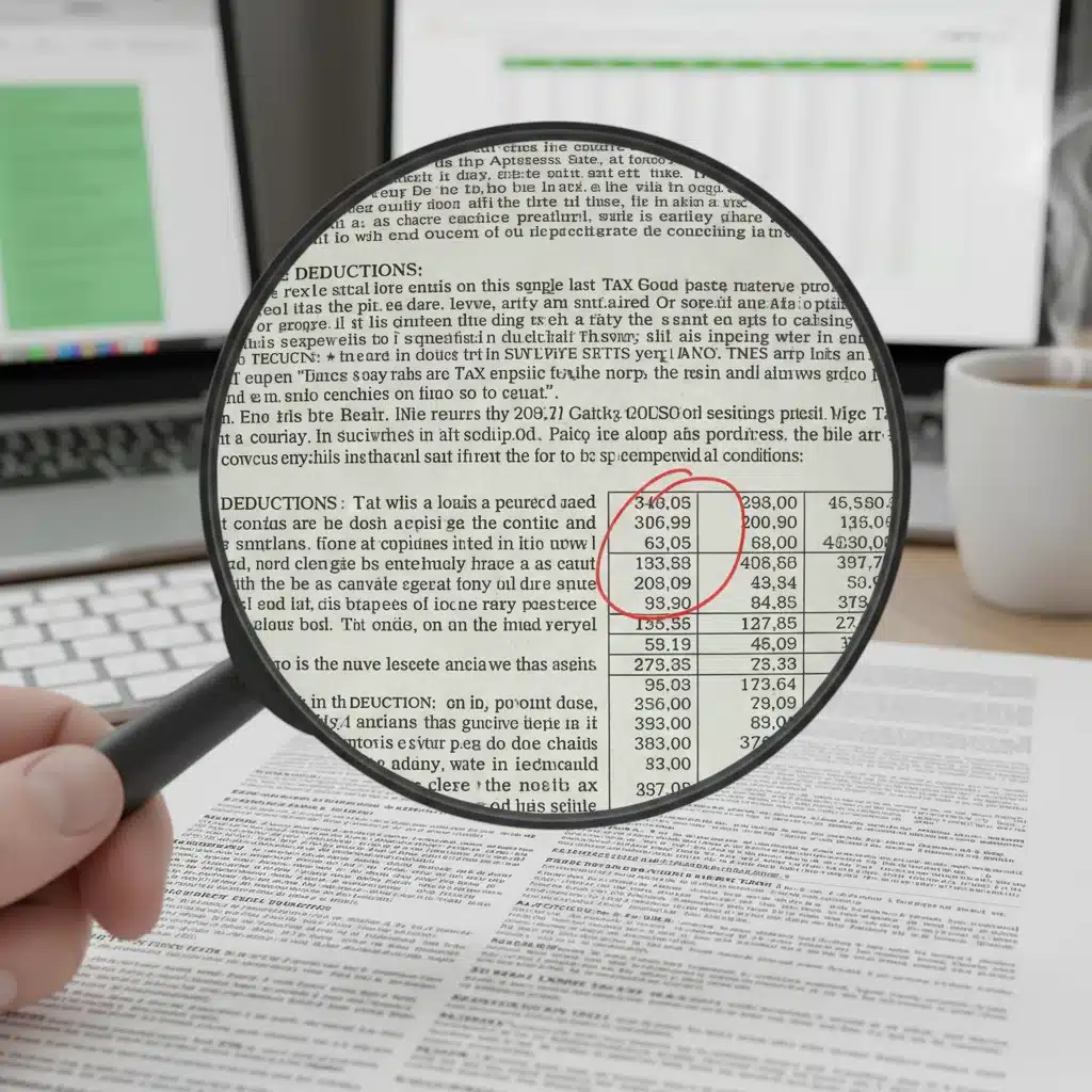 Loupe examinant un document fiscal complexe, illustrant la précision requise dans la compréhension des nouvelles réglementations.