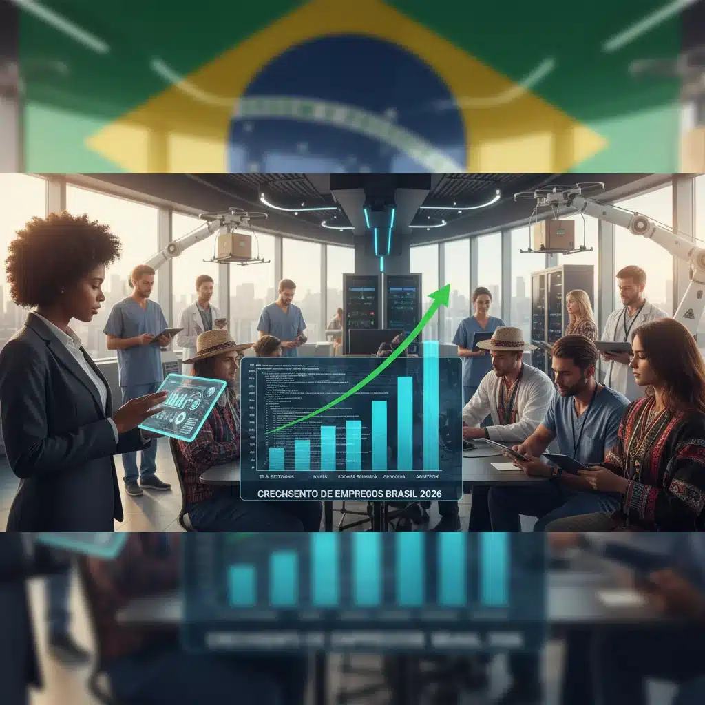 Mercado de Trabalho 2026: Expectativas, Empregos e Setores em Expansão no Brasil