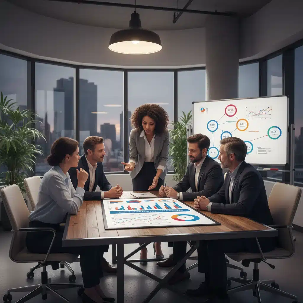Professionnels discutant des opportunités numériques du Plan France Relance pour les entreprises.