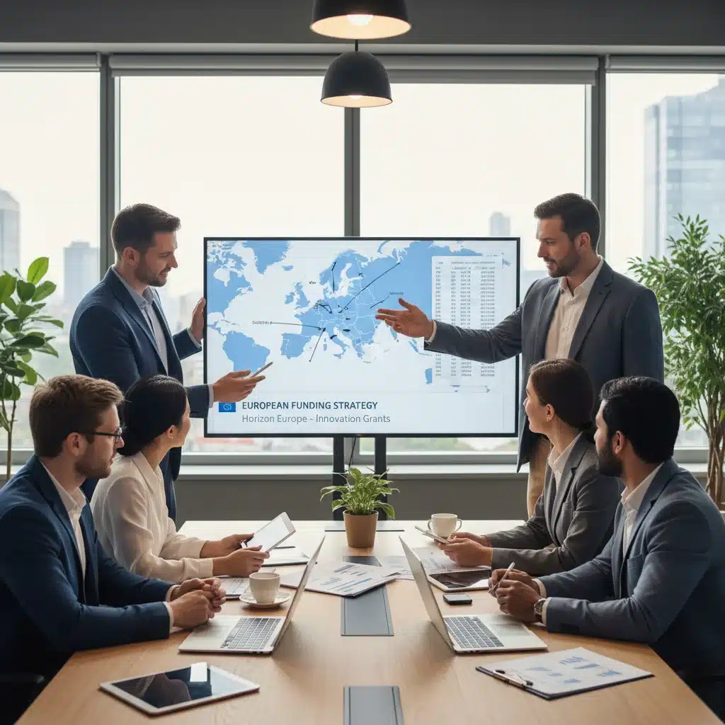 Professionnels discutant de stratégies de financement européen pour leur entreprise