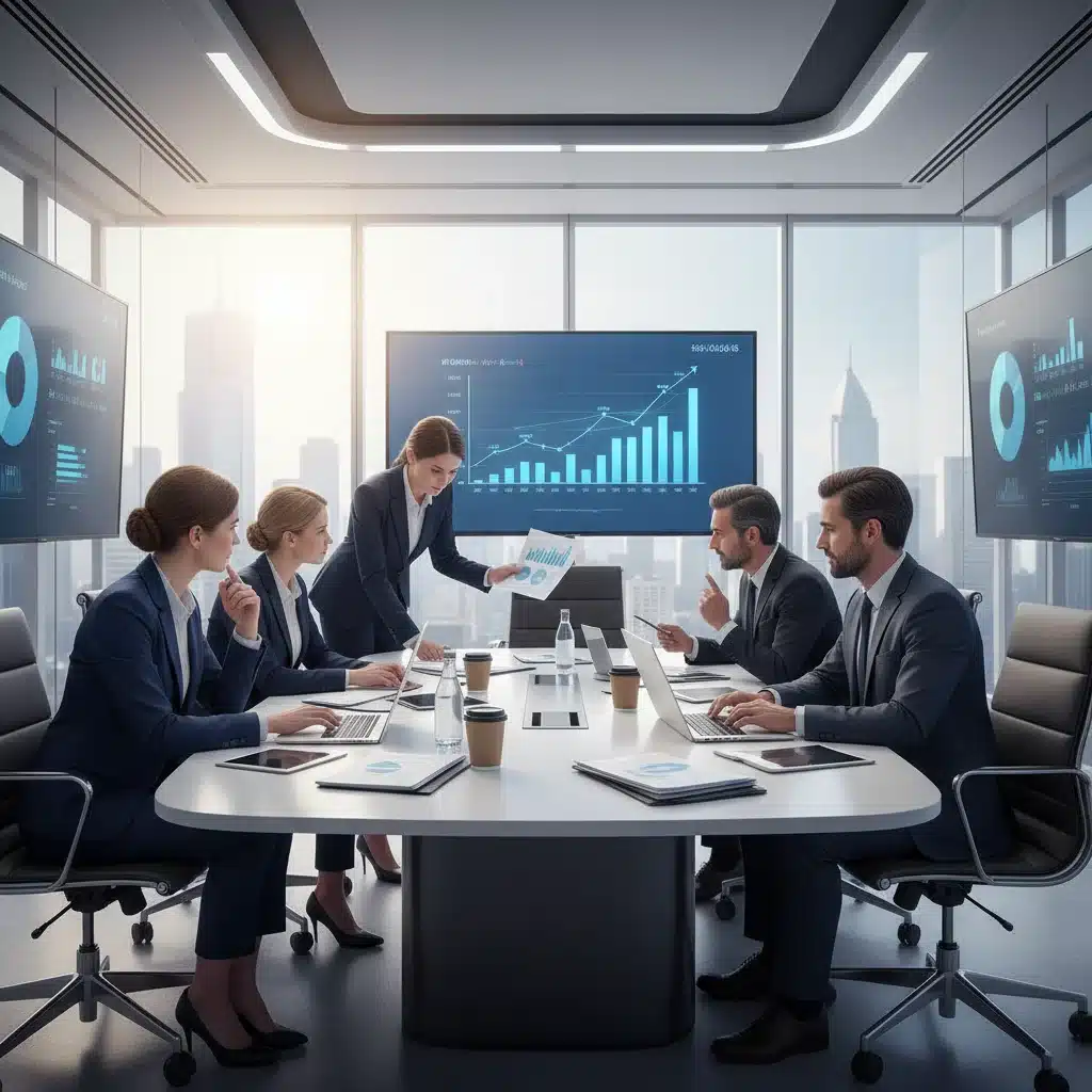 Équipe d'entreprise en pleine discussion stratégique sur les implications fiscales de la Loi de Finances 2026.
