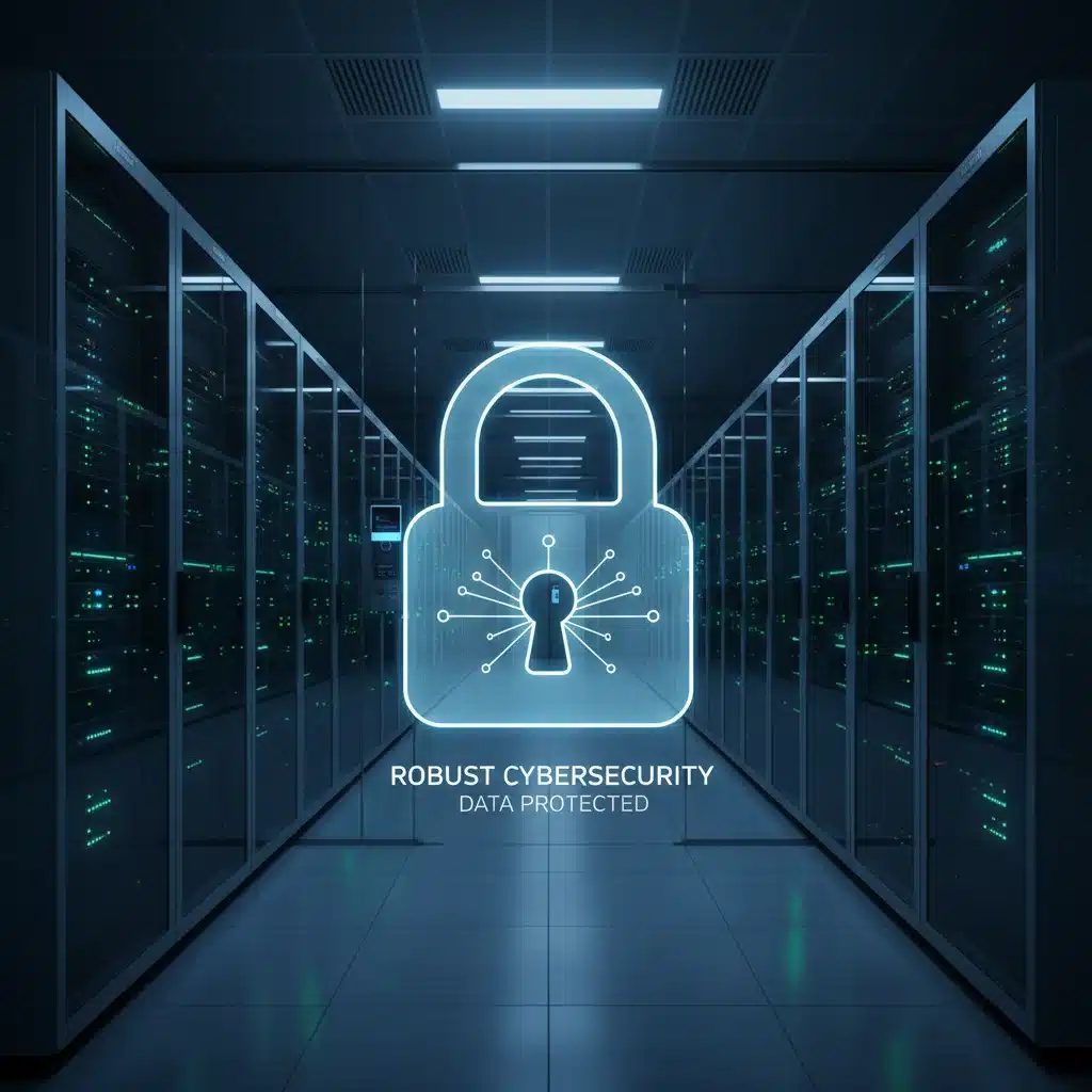 Infrastructure sécurisée de cybersécurité protégeant des données sensibles en France
